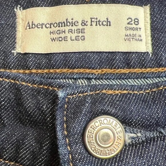 Abercrombie & Fitch High Rise Wide Leg Jean SZ 28 New - Picture 6 of 9